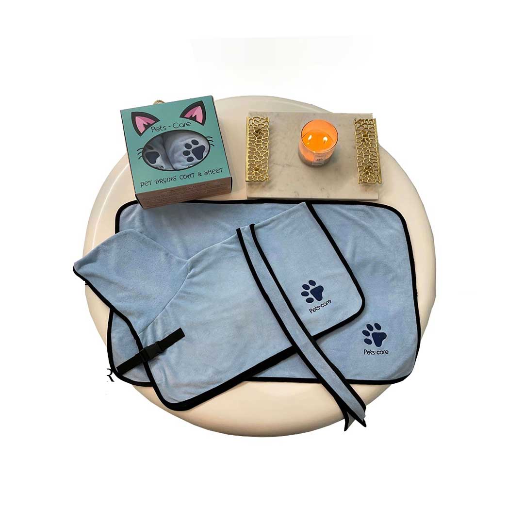 Bath Robe Set - Sky Blue