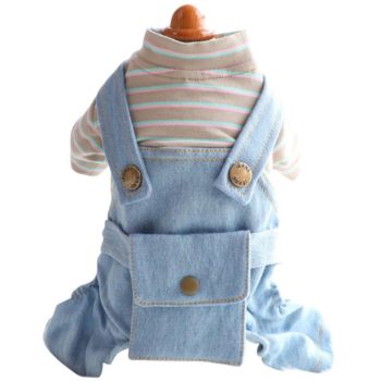 Denim Dungaree Light Blue And Grey