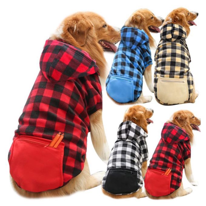 Plaid Fleece Hoodie